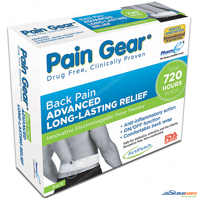Thiết bị giảm đau nhức hiệu quả Pain Gear không dùng thuốc bằng sóng điện từ (Pack Pain)